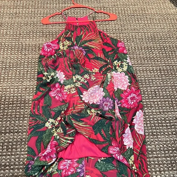 Everly Dresses | Pink Floral Everly Long Maxi Dress (New with Tags!) | Color: Green/Pink | Size: M | Southernbellerf's Closet